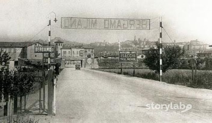 Bergamo, Entrata Dell`Autostrada. 1928 Circa