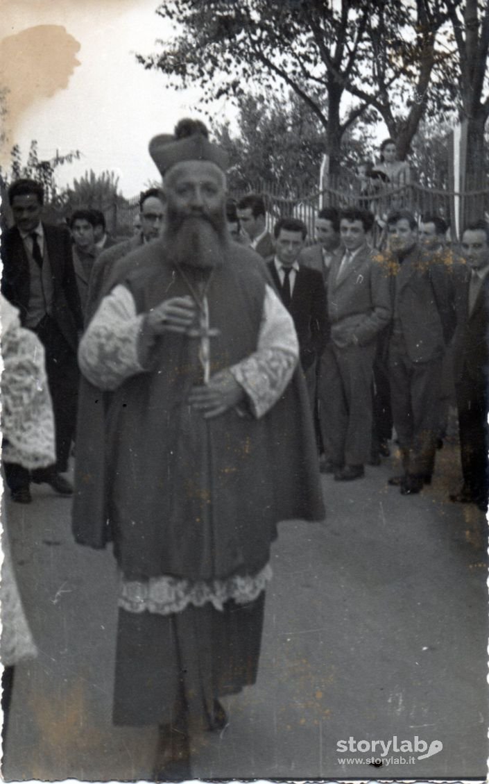 1953 - Il Vescovo Missionario Dalminese Mons. Giuseppe Maggi A Sabbio