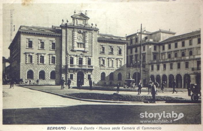 Bergamo - Piazza Dante - Cartolina