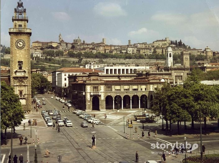 Vista di Bergamo a colori