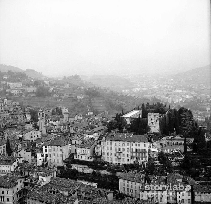 Vista sulle Rocca di Bergamo