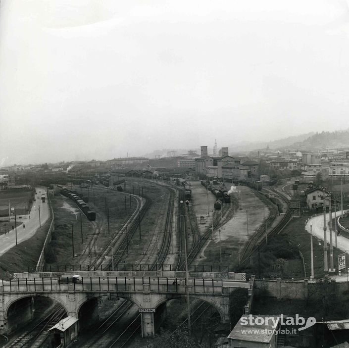 Vista sulla Stazione ferroviaria di Bergamo