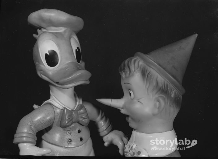 Giocattoli di Paperino e Pinocchio