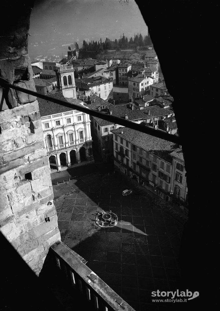 Piazza Vecchia vista dall'alto