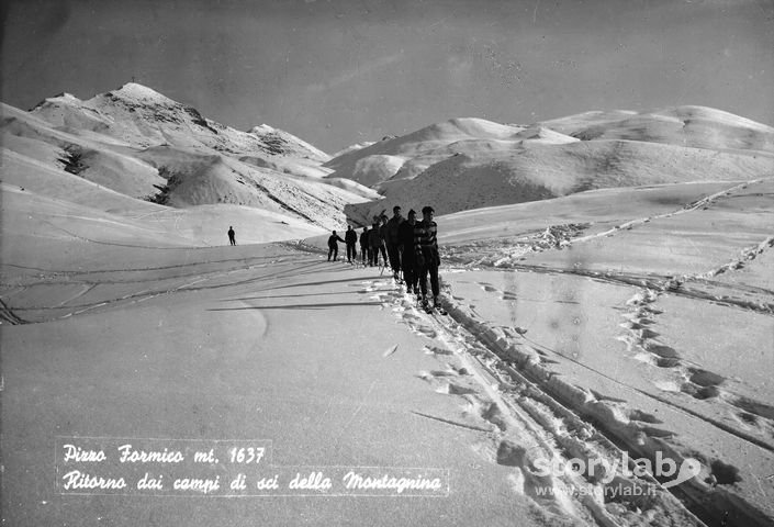 Ritorno dai campi da sci