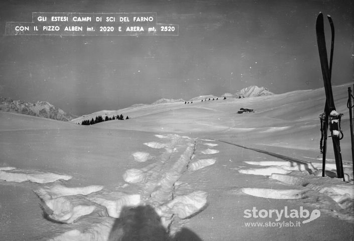 Gli estesi campi di sci del farno