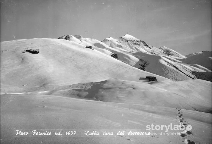 Impronte nella neve al Pizzo Formico 