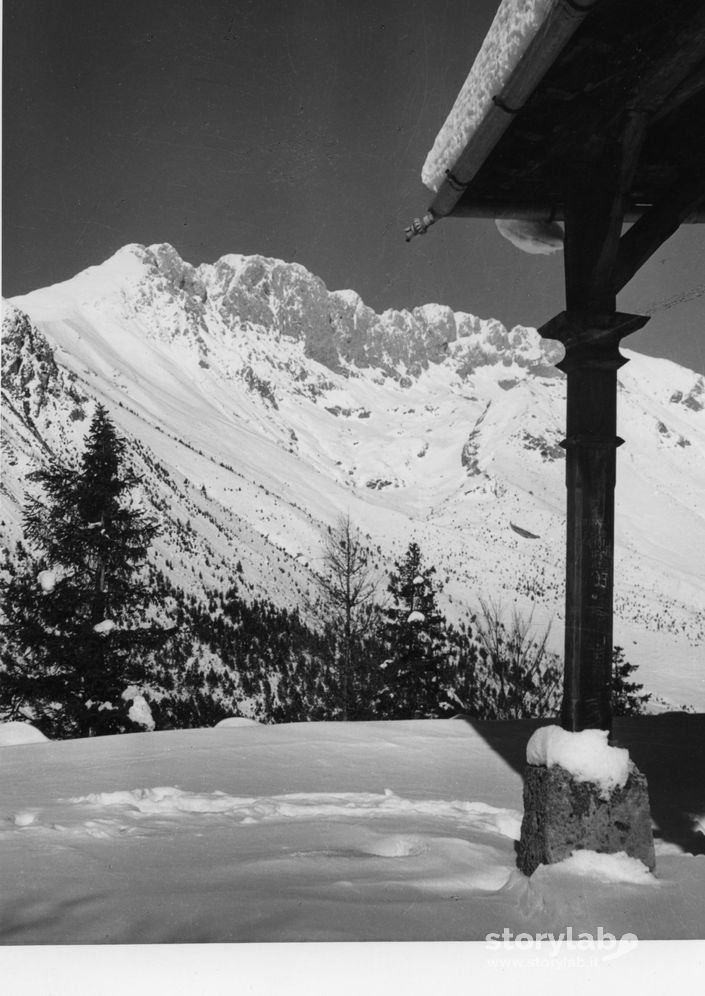 Neve sul Passo della Presolana, Castione