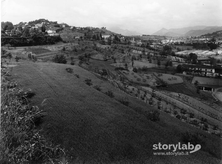 Vista su Valverde e Valtesse dalla Fara