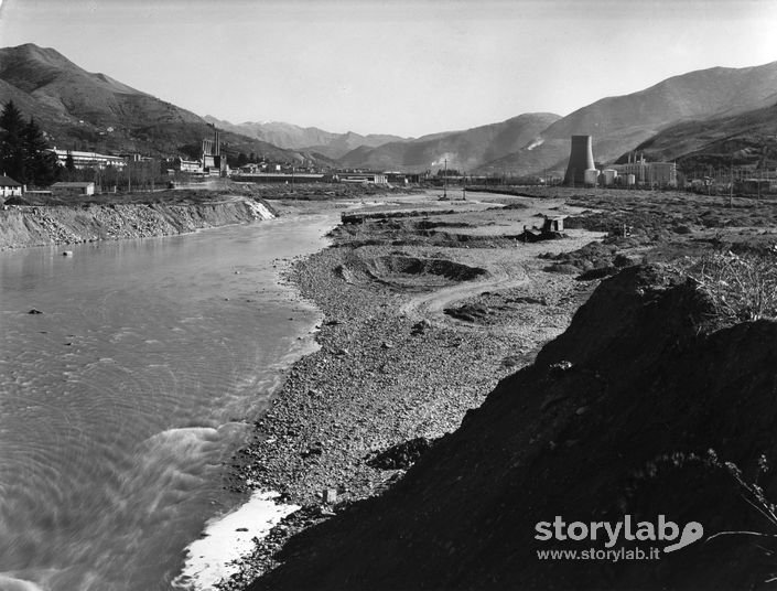Scorcio del fiume Serio ad Alzano Lombardo