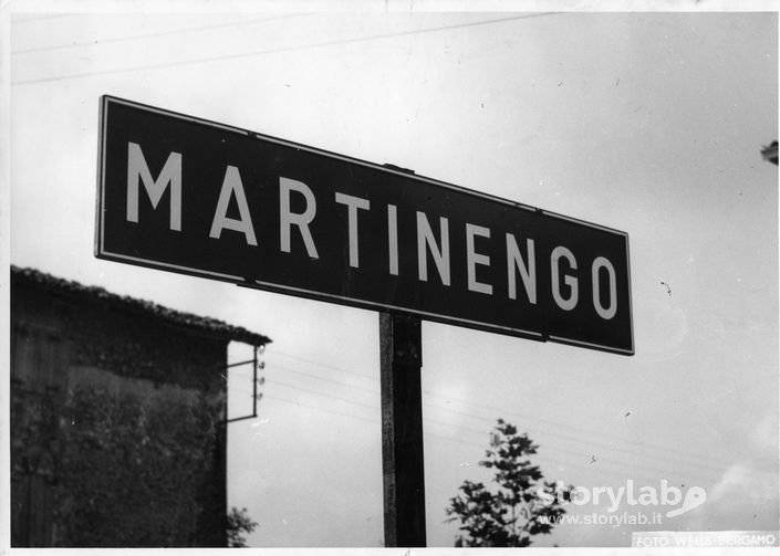 Cartello stradale Martinengo