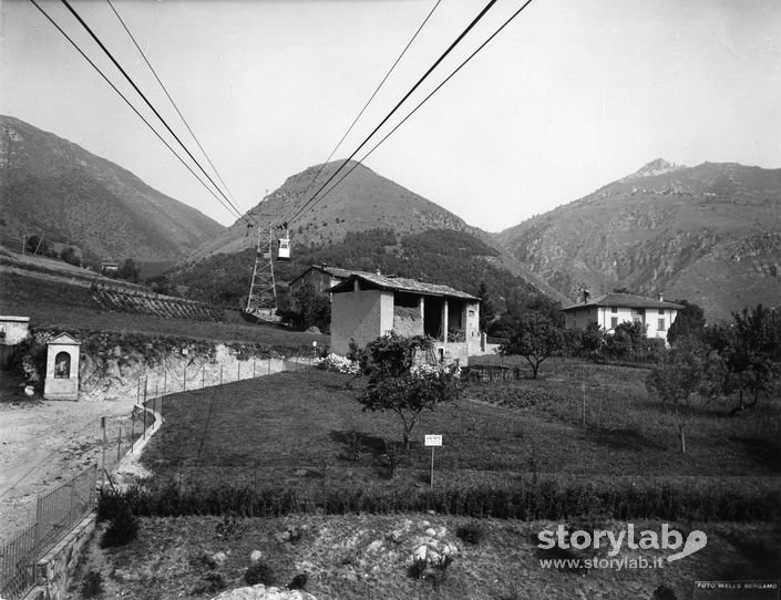 Tratto della funivia Albino-Selvino