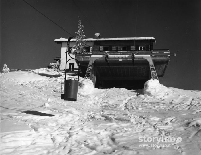 Stazione di arrivo della bidonvia, Monte Poieto