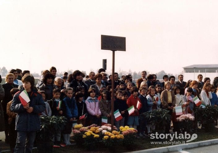 Inaugurazione Piazza Salvo D'Acquisto