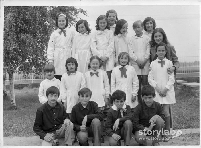 Foto di classe, scuole elementari di Cavernago
