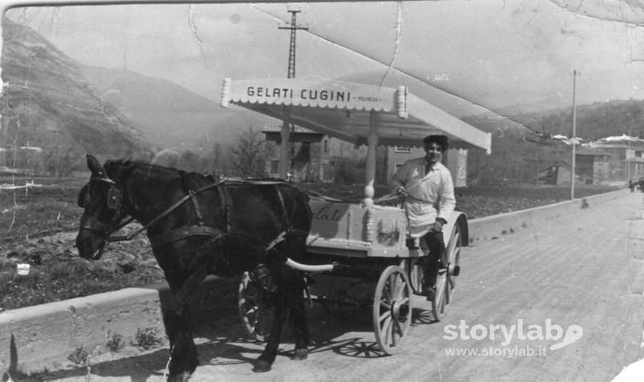 Gelataio Cugini Emilio Di Vall'Alta Anni 50