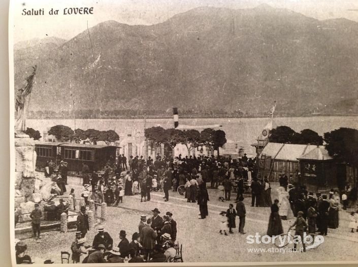 Saluti da Lovere. Piazza del Porto