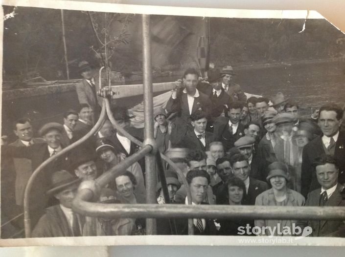 Lovere 1927. Gita sul lago d'Iseo