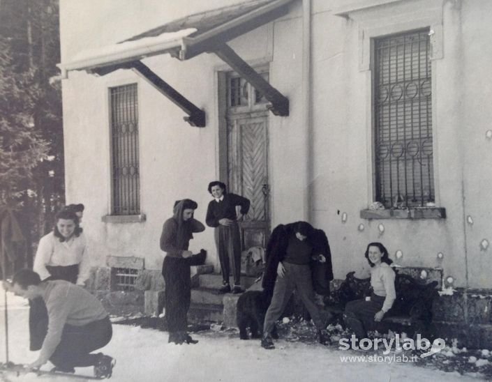 Gita a Bossico. Inverno 1949