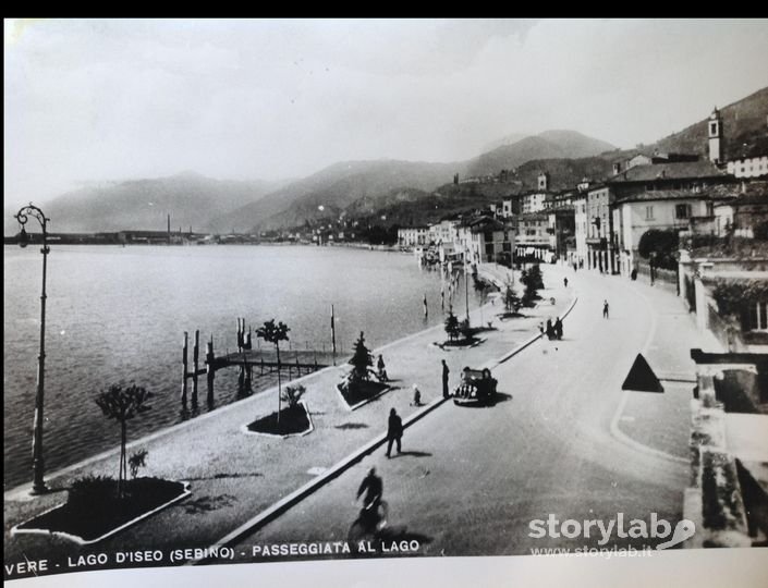 Lovere. Passeggiata al lago, ora via Gregorini. Data sconosciuta 