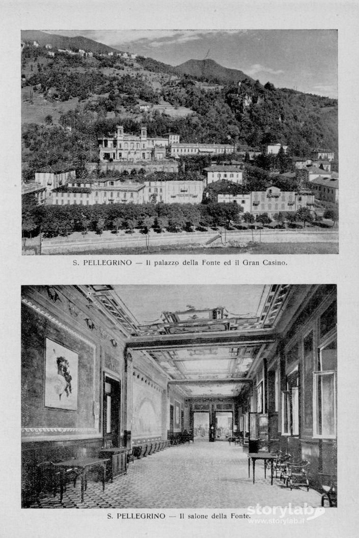 S. Pellegrino - Palazzo della Fonte e Gran Casinò - Pubblicità del 1931