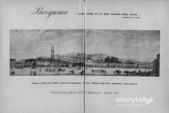 Centro di Bergamo nel 1815