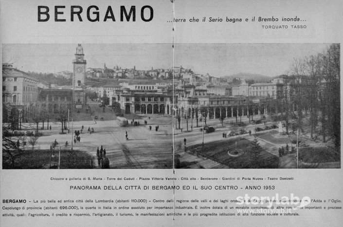 Centro di Bergamo nel 1953