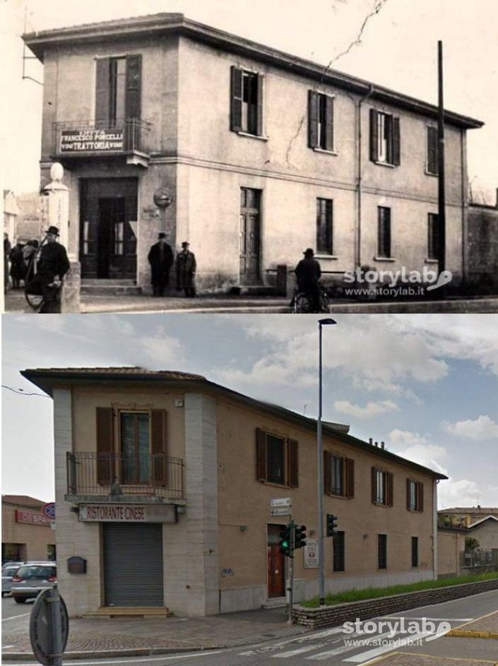 Bivio Via Furietti - Via Zanica. Ieri (1927) E Oggi.