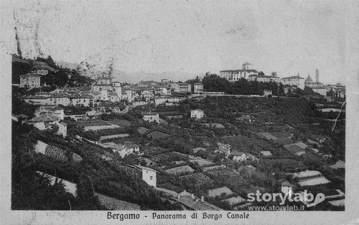 Bergamo - Panorama Di Borgo Canale - Primi 900