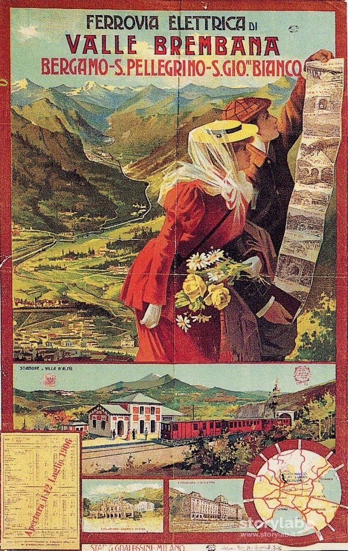 Manifesto Ferrovia Val Brembana 1906