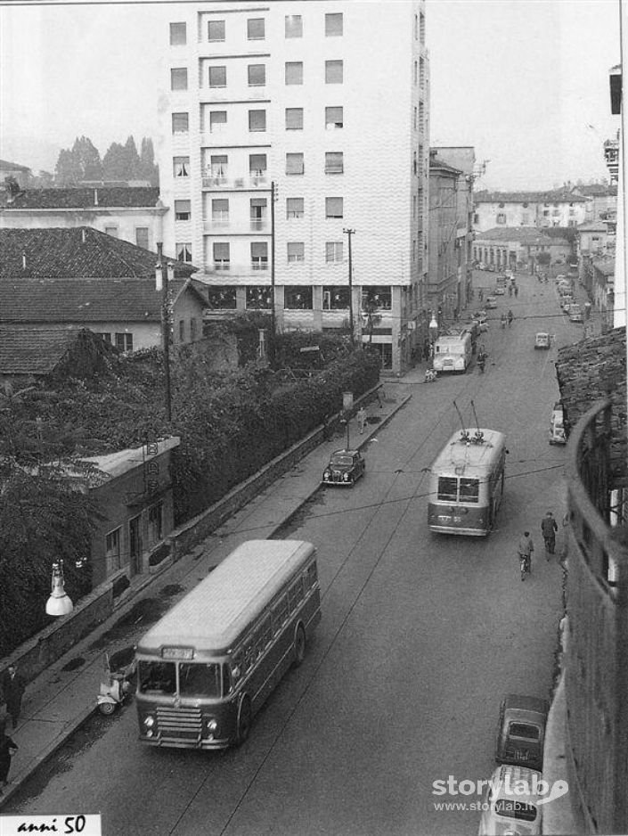 Bergamo - Via Camozzi Seconda Metà Anni 50