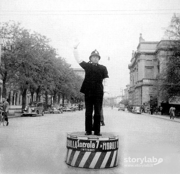 Bergamo Sentierone - Incrocio Viale Roma Anni 50