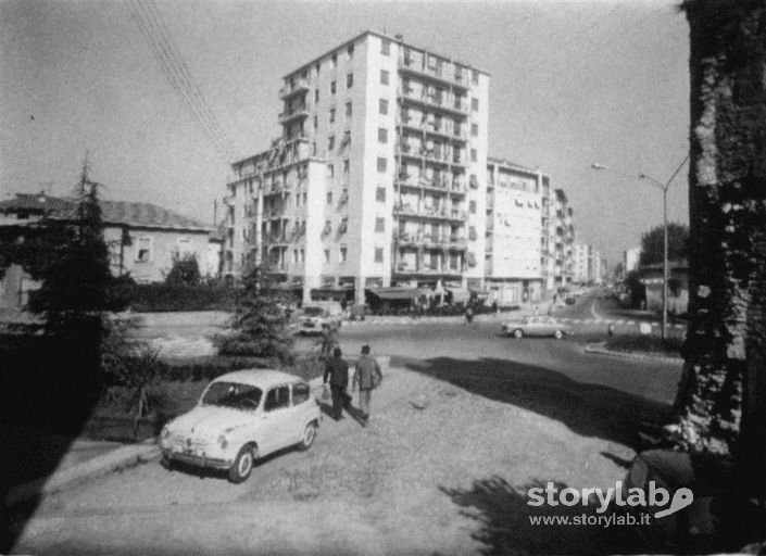 Bergamo Via Suardi Angolo Via Noli Primi Anni 60