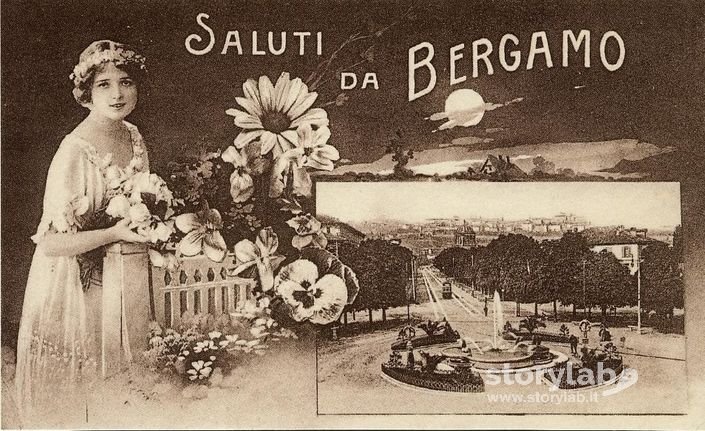 Bergamo - Cartolina Dei Primi Del 900