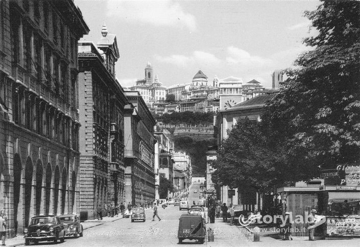 Bergamo - Largo Belotti Anni 50