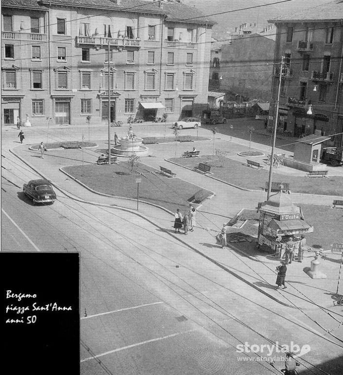 Bergamo -  Piazza Sant'Anna Anni 50