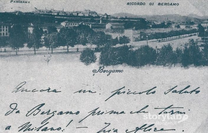 Panorama Di Bergamo Anteriore Al 1897