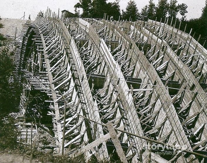 Costruzione Autostrada Bergamo-Milano Anni 20