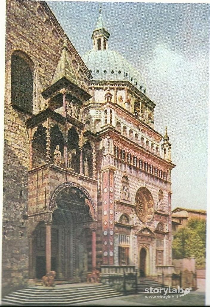 Basilica S.Maria Maggiore E Cappella Colleoni A Colori 1905