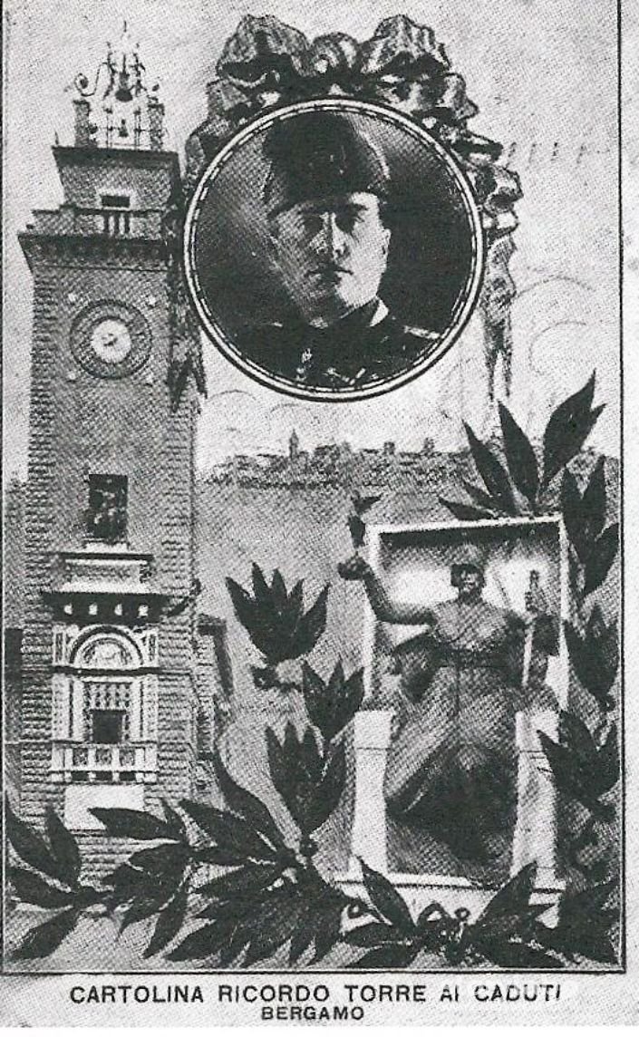 Cartolina Per L'Inaugurazione Della Torre Dei Caduti 1924
