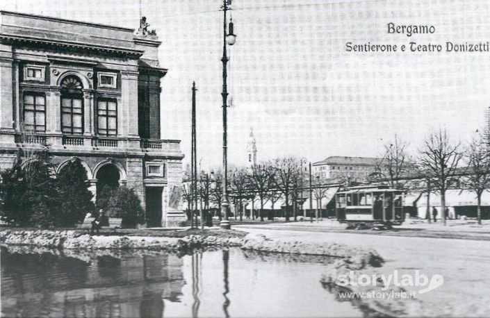 Sentierone E Teatro Donizetti 1910