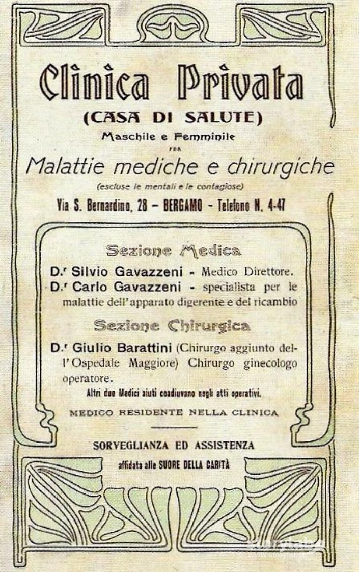 Brochure Illustrativa Clinica Gavazzeni 1906