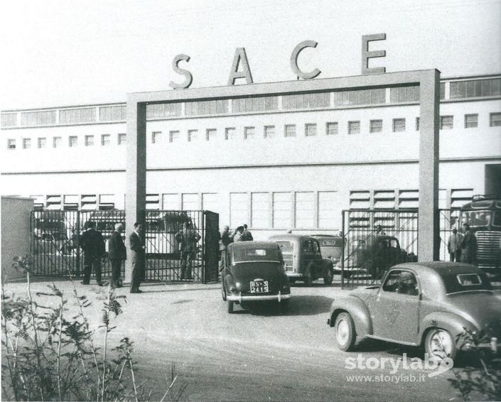 Inaugurazione Reparto "Quadri" Stabilimento Sace 1957