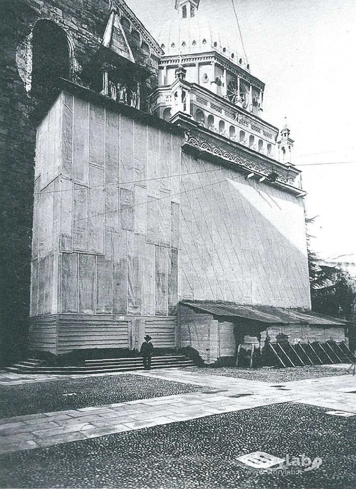 Santa Maria Maggiore E Cappella Colleoni Durante La Prima Guerra Mondiale