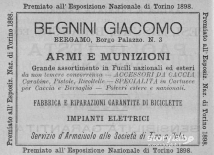 Pubblicità 1899(Riparava Anche Biciclette E Impianti Elettrici)