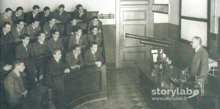 Lezione Nell'Aula Di Fisica Del Liceo Sarpi 1930