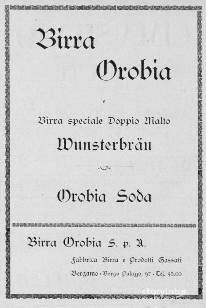 Birra Orobia 1949
