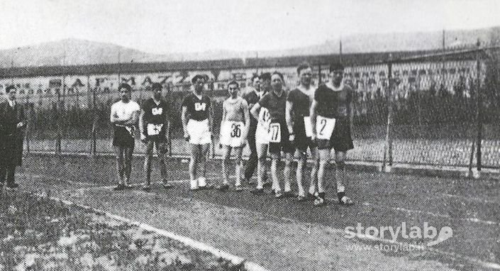 Partenza 100 Metri Allo Stadio Brumana