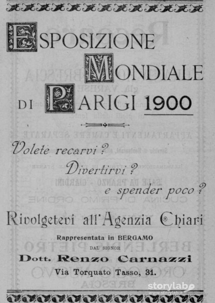 Agenzia Viaggi ante litteram 1900