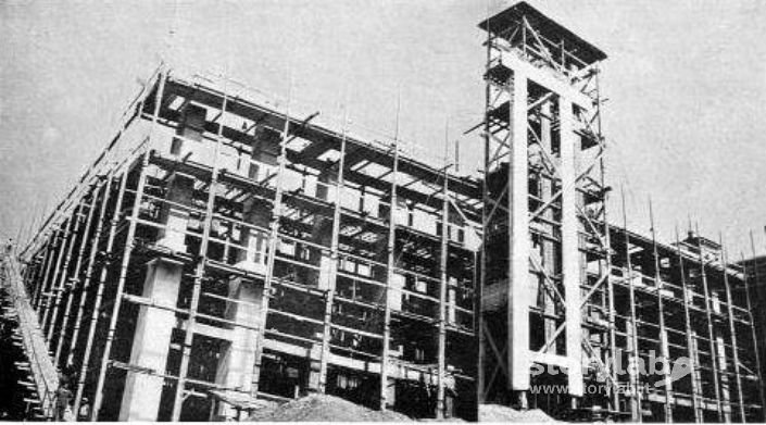 Lavori di costruzione Casa Littoria 1938